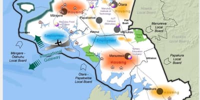 Карта Южной Окленд
