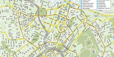 Окленд Новая Зеландия карта